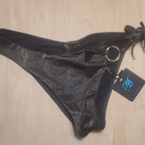 Honey Birdette Bora Black and Gold Bikini with Sleek Design